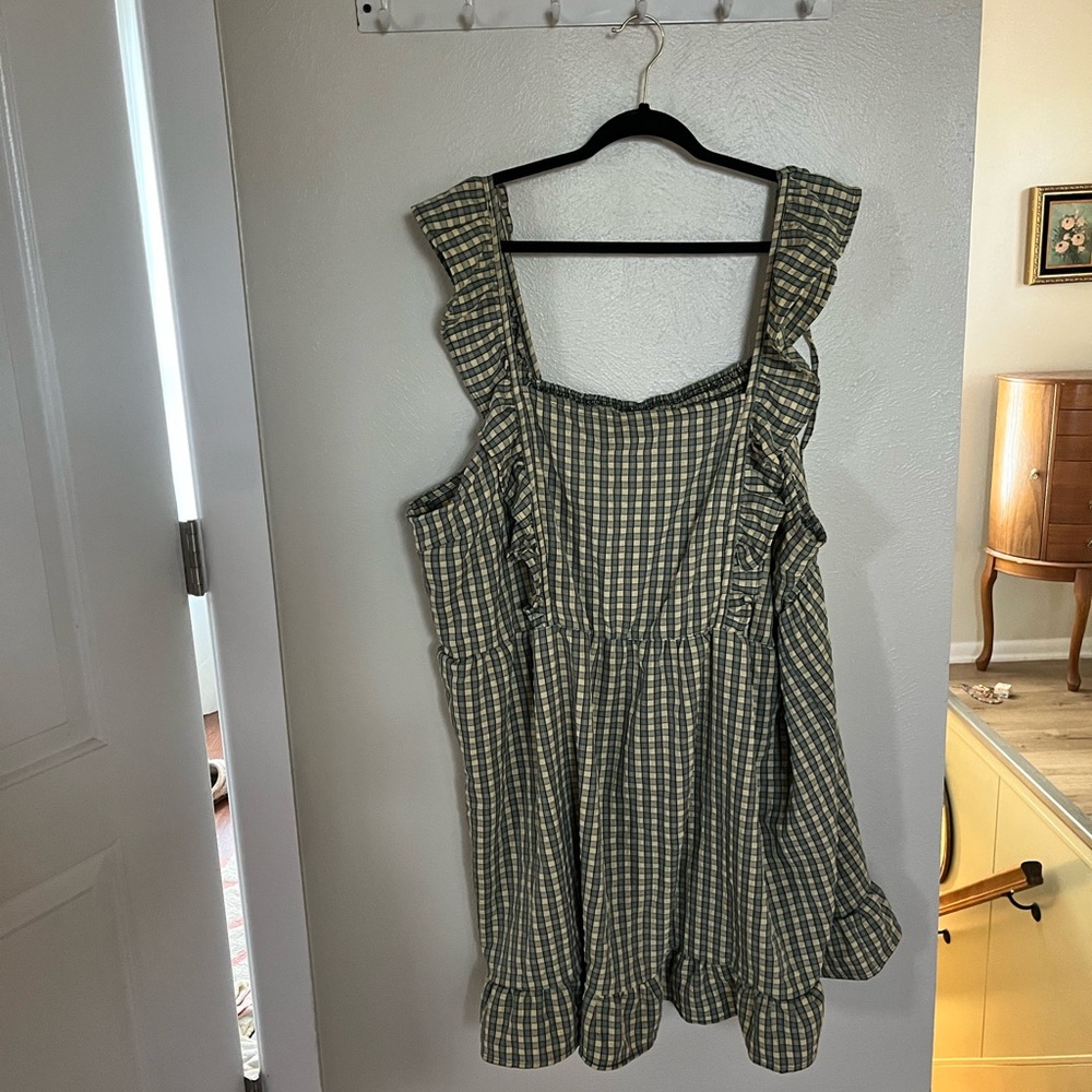 Wild Fable Plaid Smocked Dress